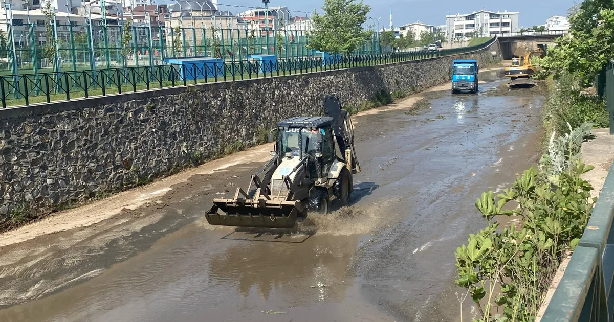 Bursa’da Mandıras Deresi’nde yaz temizliği