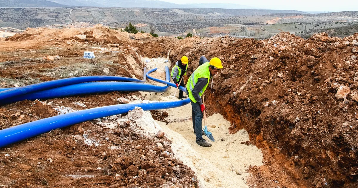 Malatya’da 8 bin 100 metre altyapı